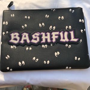 Disney X Coach Bashful Canvas Pouch